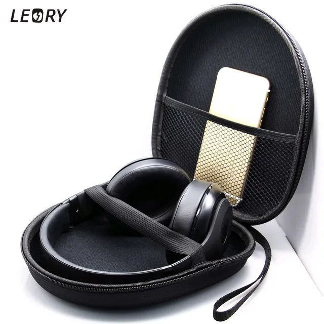 Buy LEORY Large Headset Carry Pouch Storage Bag Portable Headphone Earphone Bag