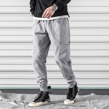 

M-3XL 2019 Spring Track Pants Men Sweatpants Mens Joggers Pants Cargo Camo Tactical Harem muti-pocket men's Jogger Pants