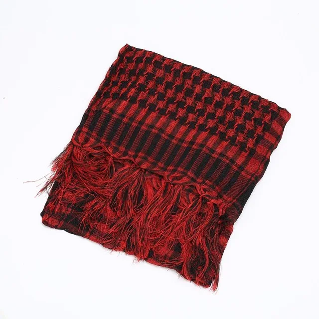 100x100 см наружные походные шарфы охотничий армейский Тактический пустынный шарф в арабском стиле Keffiyeh шема-шаль шарф с кисточкой - Цвет: Red