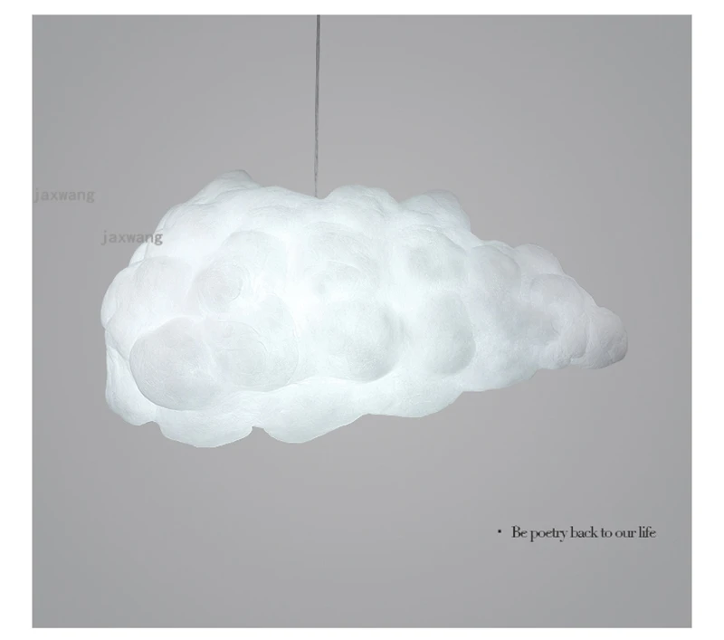 Modern LED Cloud Feather Pendant Lights Romantic Warm Children Room Lamps Nordic Restaurant Personality Home Lighting Bar Lamp