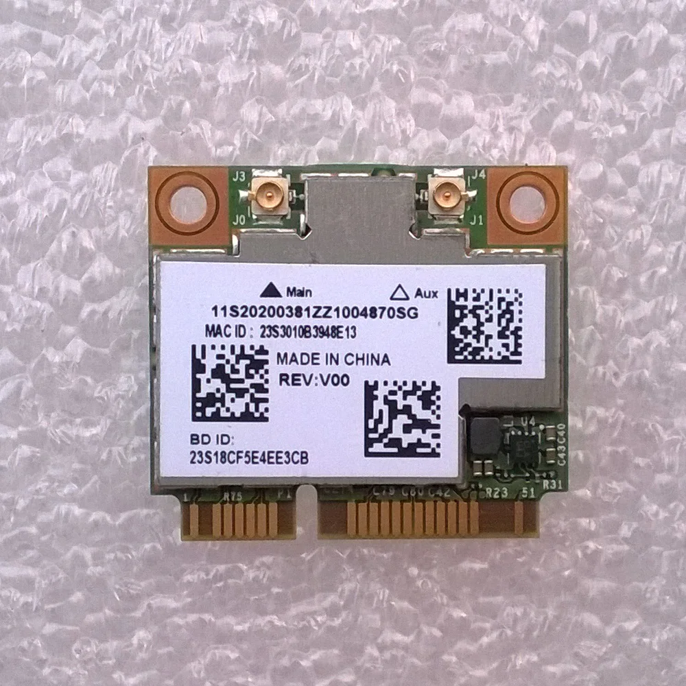 

Новая Оригинальная Ltn BCM4352 + 20702 2x2AC + BT4.0 HMC WLAN-карта для Lenovo IdeaPad Y410p U430/U530 TOUCH Series, 20200381