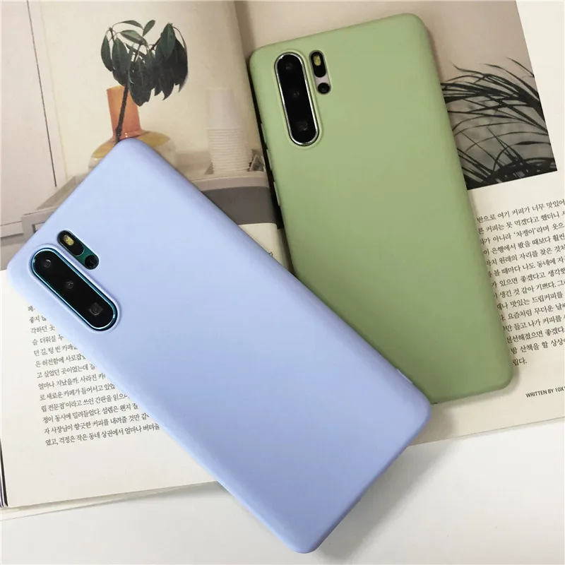 Модные Карамельный цвет мягкий, силиконовый, из ТПУ чехол для huawei P30 P20 Lite P Smart Z плюс Nova 2i 3 3i 4 5i 5 Pro Матовые чехлы для телефонов