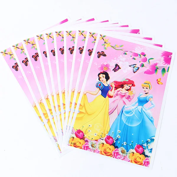 gift bag 20pcs 10 шт./упак. мультфильм бумага "Принцесса" чашка Свадебные украшения одноразовая посуда Платье на день рождения поставки дети стакана воды - Цвет: gift bag 20pcs