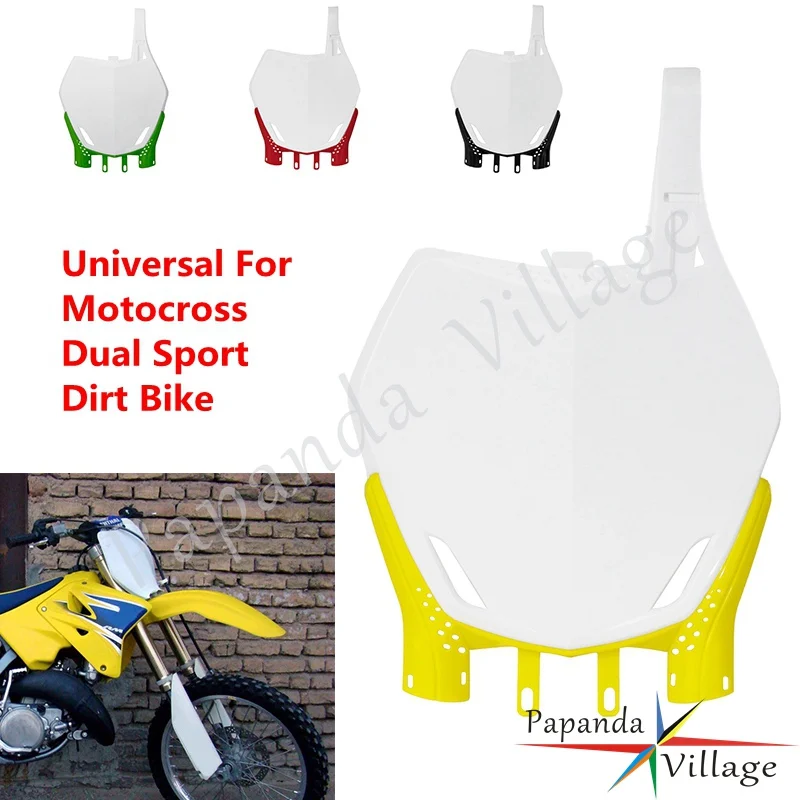

Motocross Plastic Front Number Plate Cover For YAMAHA KAWASAKI SUZUKI HONDA CRF100 CRF80 CRF70 XR100 XR80 XR70 Dirt Pit Bike MX