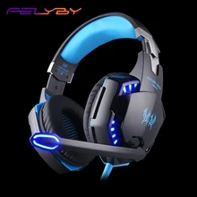 FELYBY G-2200 Brilhante Vibração Fone De Ouvido USB 7.1 Surround Sound Stereo PC Game Player com Fones de Ouvido Microfone