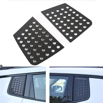 

2x Aluminum Car Rear Door Window Triangle Cover Trim Moulding For Jeep Compass 2017+