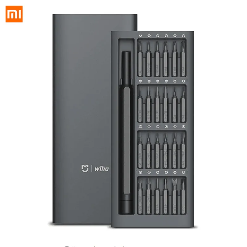 

Original Xiaomi Mijia Wiha 24 in 1 Precision Screw Driver Kit 60HRC Magnetic Bits Xiaomi Home Kit Repair Tools For Mi Smart Home