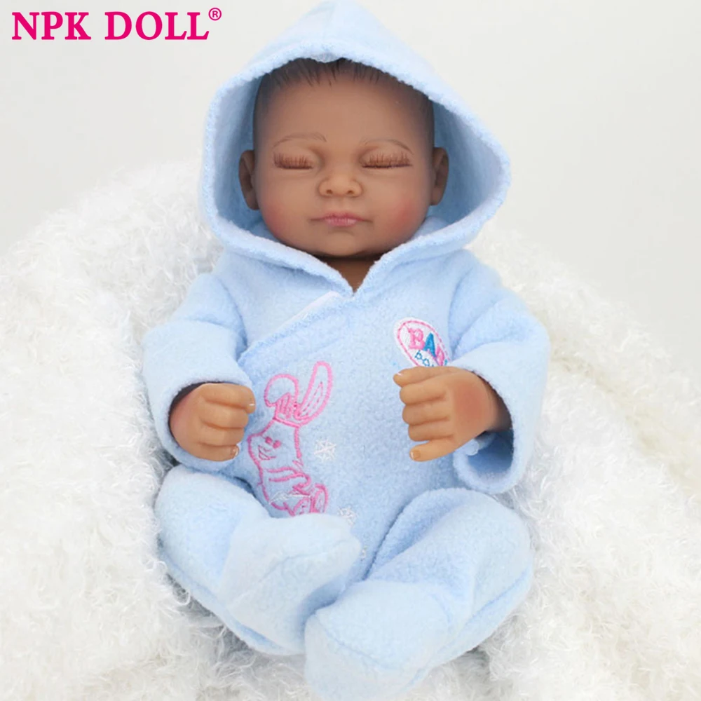 Npkdoll Bebe куклы Reborn с мягкой силиконовый корпус черный кожи Новорожденные дешевле