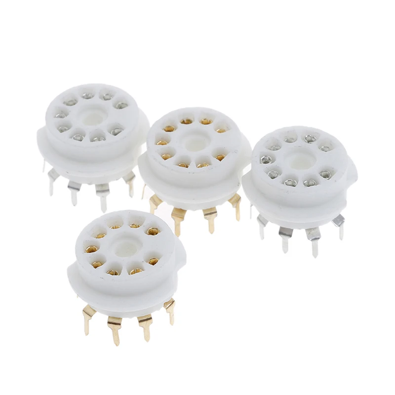 1pc Ceramic 9pin B9A PCB MOUNT Tube Socket FOR 12AX7 12AT7 12AU7 6DJ8 ECC82 5670 6922 Hifi Audio Vintage AMP DIY | Электроника