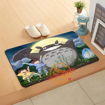 

Custom My Neighbor Totoro Doormat Bath Mats Foot Pad Home Decor Bathroom Mats Door Mat Floor Mat A320#20