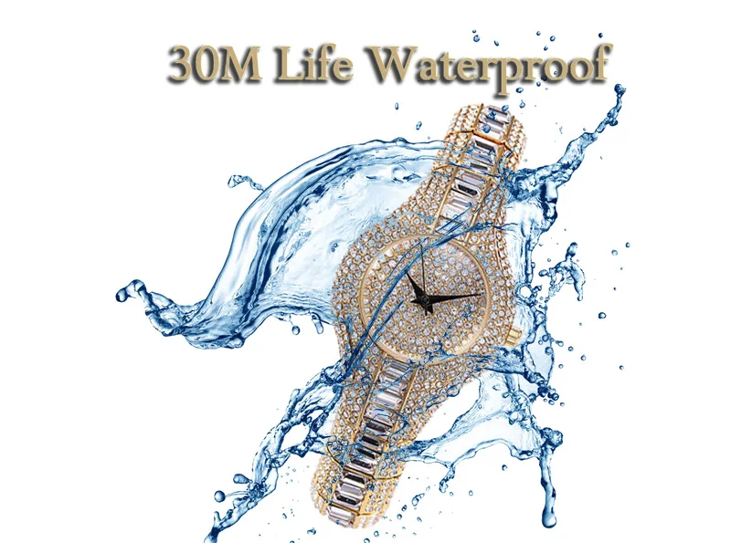 Miss Fox Brand Women Watches Luxury Crystal Diamond Ladies Gold Watch  (1)