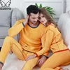 Queenral-Conjuntos de ropa interior térmica de invierno de terciopelo grueso para mujer/hombre, ropa térmica de segunda piel para invierno, Calzoncillos largos cálidos para amantes, 5XL 6XL ► Foto 3/6