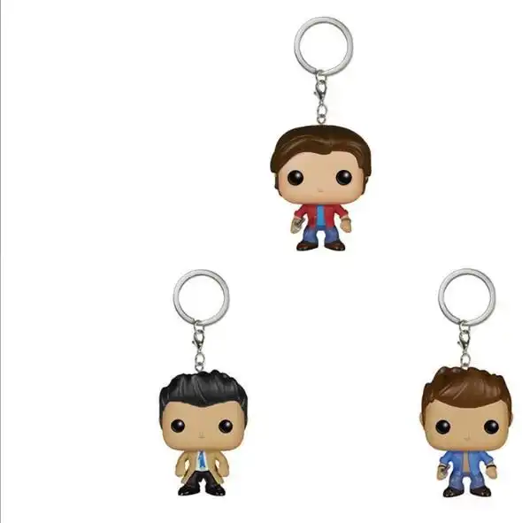 castiel funko pop keychain