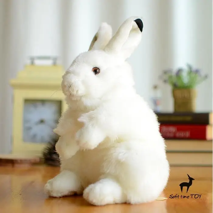 Big Toy Arctic Rabbit Doll Plush Rabbits WWF Simulation Stuffed Animal