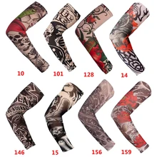 Новая модная Татуировка теплый рукав унисекс УФ Защита наружная Временная подделка рукав с татуировками грелка рукав Манга