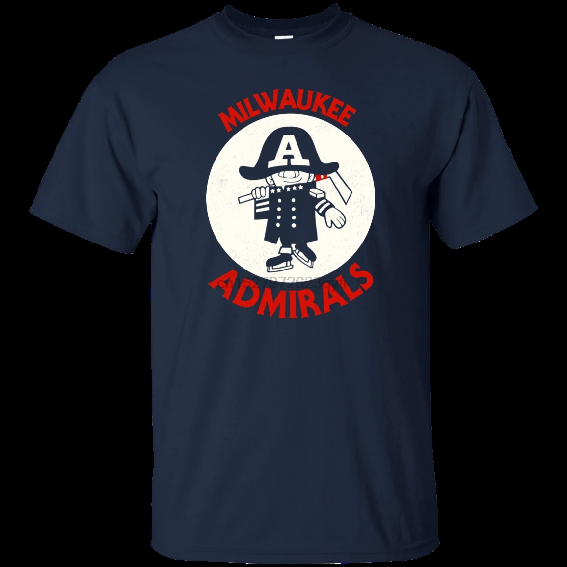 Milwaukee Admirals Ретро Хоккей AHL 1970 s Висконсин игровая ретро-футболка с логотипом