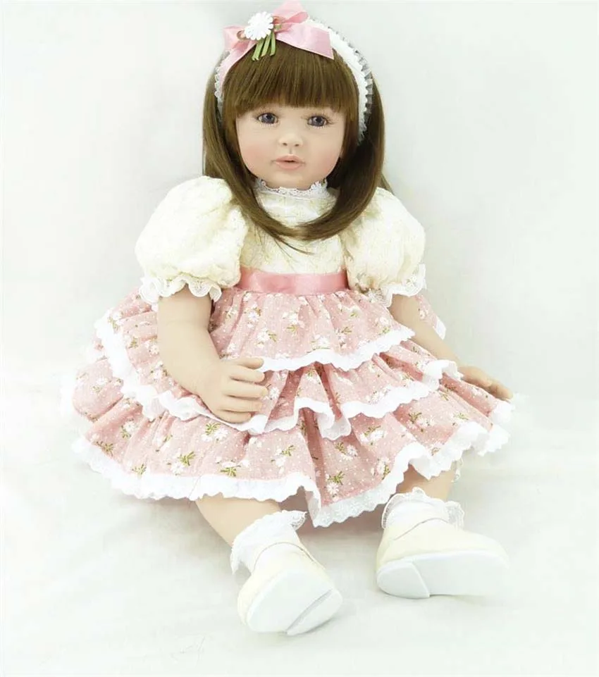 

Pursue 24"/ 60 cm Adora Soft Body Fake Baby Doll Reborn Babies Cotton Body Lifelike Toddler Princess Baby Girl Doll Christmas