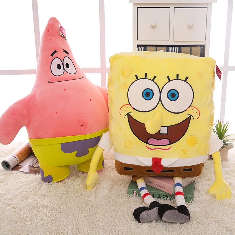 

Disney Cartoon Toys 20cm Sponge Bob Baby Toy Spongebob Plush Toy Soft Anime Cosplay Doll For Kids Toys Cartoon Figure Cushion