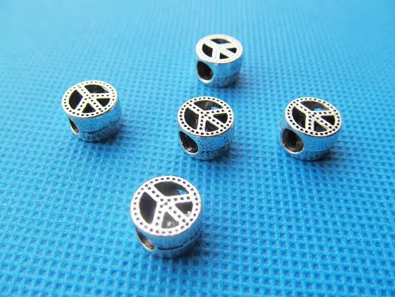 15 шт. подвеска для браслета и ожерелья|slider spacer|silver toneantique silver |