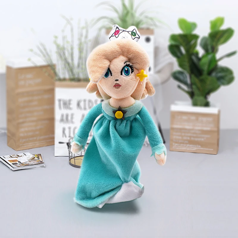 

22cm New Stuffed Toys Super Mario Bros Plush Blue Princess Peach Rosalina Peluche Soft Doll Toy Cute Gifts Free Shipping