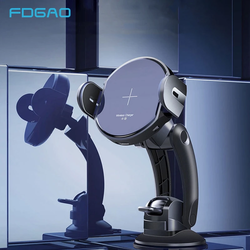 FDGAO Automatic 15W QI Wireless Fast Charger USB Quick Car Mount Holder Stand For iPhone XS Max XR X 8 Samsung S9 S8 S7 Note 9 8 FDGAO Automatic 15W QI Wireless Fast Charger USB Quick Car Mount Holder Stand For iPhone XS Max XR X 8 Samsung S9 S8 S7 Note 9 8