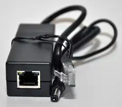 PoE Splitter к Мощность-PoE Камера s: PoE сигнала до 12 V DC Мощность + RJ45 Ethernet 10/100 Мбит/с IEEE 802.3af/at, для HD IP Камера