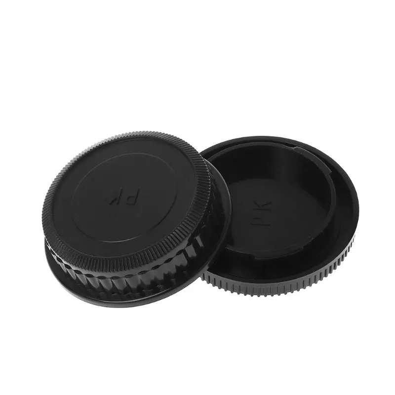 

Rear Lens Body Cap Camera Cover Set Anti-dust Screw Mount Protection Plastic Black for Pentax PK DA126 Drop Shipping Support