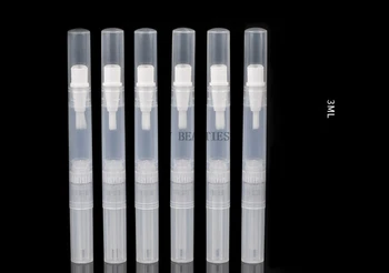 

200Pcs/Lot 3ml Clear Plastic Eyelash Growth Liquid Tube Empty Twist Pen Cosmetic Make Up Container Wholesale Free Shipping