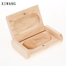 XIWANG Bamboo USB flash drive oval wooden memory stick 2.0 4GB 8GB 16GB 32GB 64GB Pendrive wedding gift memory stick pen U disk