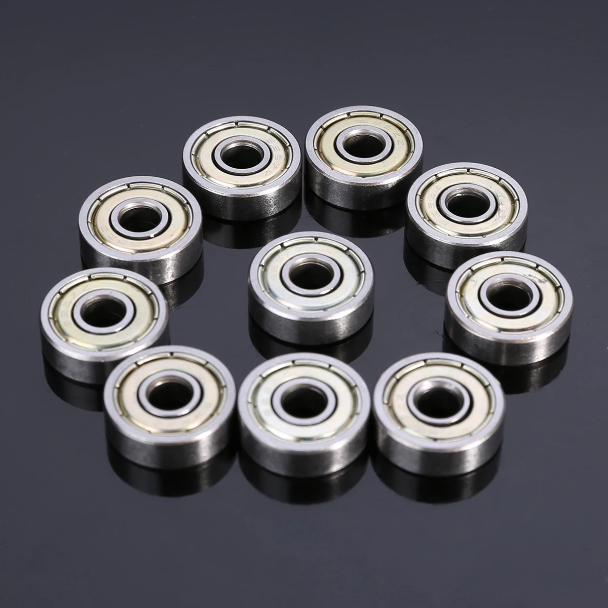 10pcs High Precision 625ZZ Carbon Steel Ball Bearings Single Row Deep Groove Radial Ball Bearing With Grease 5*16*5mm Mayitr