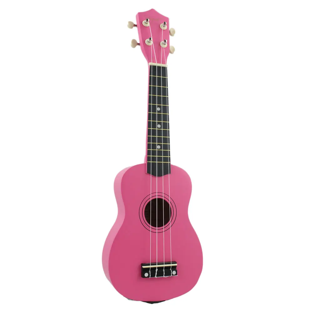 Изысканный 2" Гавайские гитары укулеле липа тела мини гитара Ukelele 4 струны музыкальный инструмент Красочные Уке для детей и взрослых - Цвет: Rose red