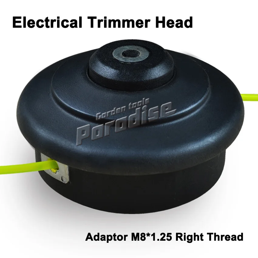 Line Electrical Trimmer Bump Head M8*1.25 Black Brushcutter Strimmer Replacement
