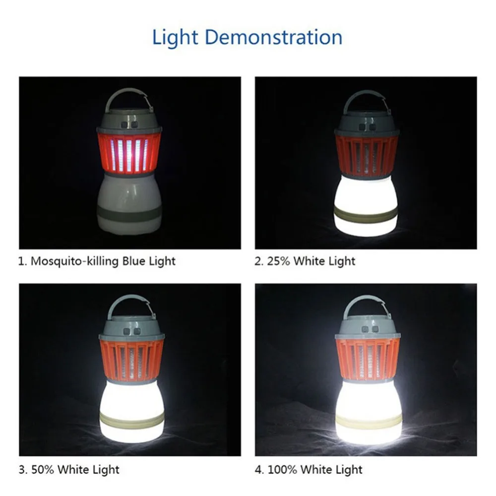Портативное освещение для кемпинга лампа usb Зарядка светодиодный комаров убийца лампа водонепроницаемый Отпугиватель вредителей уничтожитель насекомых и комаров сад Вечерние
