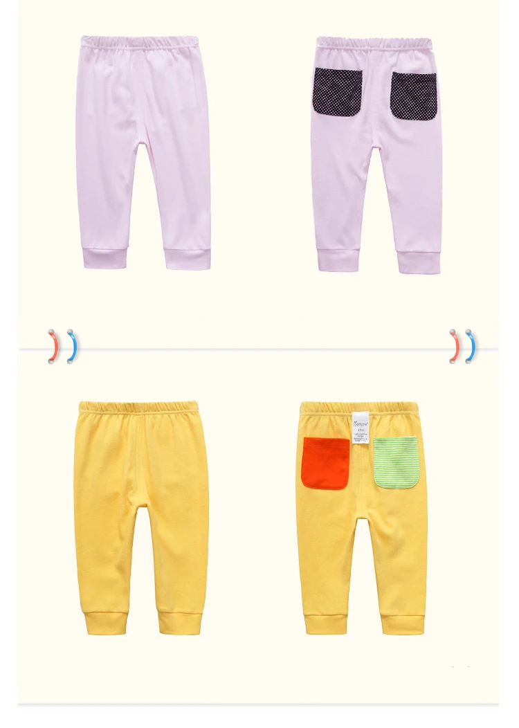 2018 Hot sale cotton baby boys girls pants Candy-colored casual trousers clothes can be worn in all seasons for kids  (3)