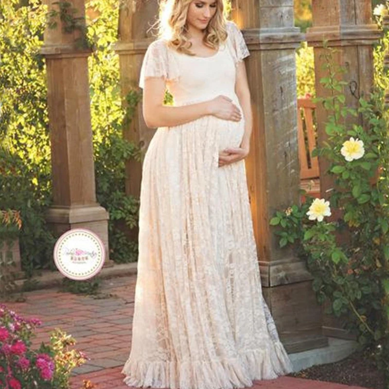 2017 Hot Sale Maternity Photography Props Pregnancy Wear Elegant Lace Party Evening Dress Maternity Clothing For Photo Shoots 2017 Hot Sale Maternity Photography Props Pregnancy Wear Elegant Lace Party Evening Dress Maternity Clothing For Photo Shoots