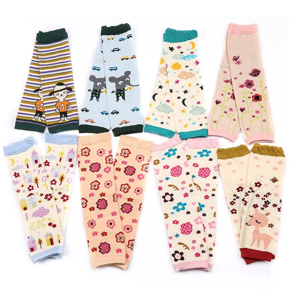 

Cartoon Deer Floral Eiffel Tower Toddler Baby Leg Warmers Knee Length Socks