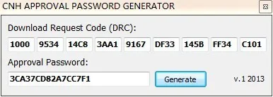 

CNH APPROVAL PASSWORD GENERATOR UNLOCK
