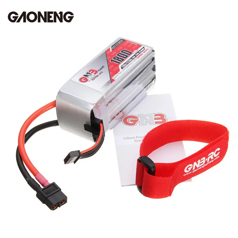

Gaoneng GNB 14.8V 1800mAh 110C/220C 4S LiPo Battery Rechargeable XT60 Plug For RC Quadcopter Models Charging Power Part