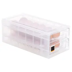 Кухонный Контейнер для яиц коробка для хранения 24 Сетки Коробка для яиц коробка для хранения яиц коробки для хранения двухслойный