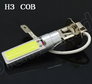 Горячая Распродажа; комплект из 2 предметов, белая H3 2COB 10 Вт Автомобильный светодиодный противотуманный светильник s головная лампа светильник лампочка 12V
