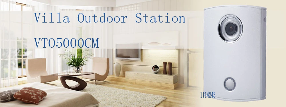 

In Stock Free Shipping Video Intercom Doorbell Analogue Products Villa Outdoor Station Without Logo VTO5000CM