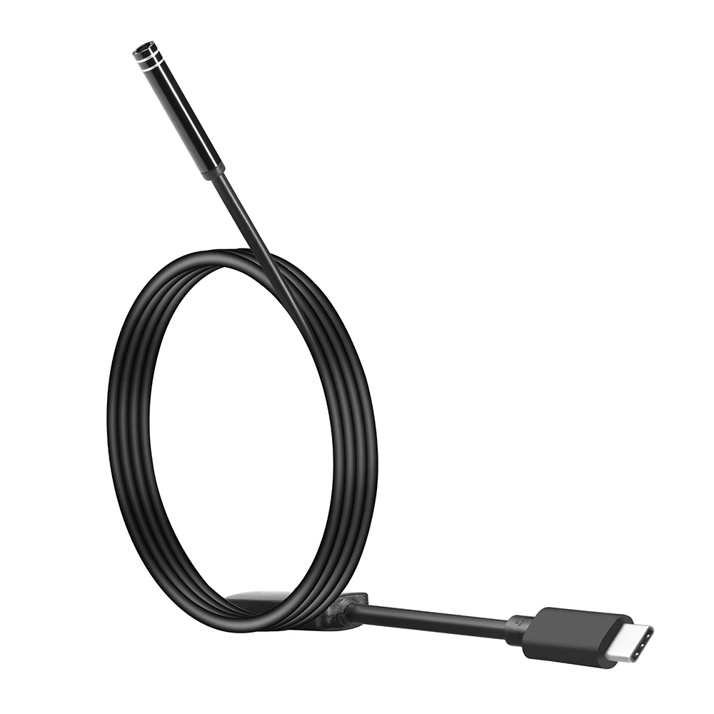 5,5 мм usb type-C Android эндоскоп камера Гибкая Змея usb type C жесткий провод 1 м 3 м 5 м 7 м 10 м кабель Инспекционная камера бороскоп