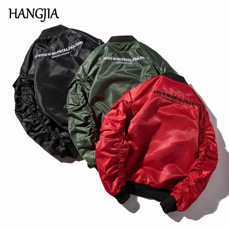 

Mens Pleated Sleeve MA1 Bomber Jacket 2019 Men Women Soild Color Baseball Jacket Streetwear Fashionable Jackets and Coats M-3XL