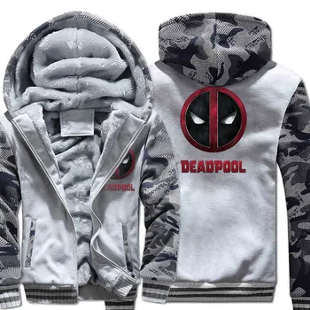 

Fashion Hip Hop camouflage Hoodies Men's Winter Printed Deadpool Pullover Winter Spring Coat Harajuku Outerwear Casual Tracksuit