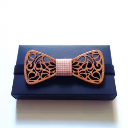 Вырезка Для мужчин ручной работы, деревянные деревянный галстук-бабочка Брак Свадебные krawatte лук Галстуки для Для мужчин бабочка галстук
