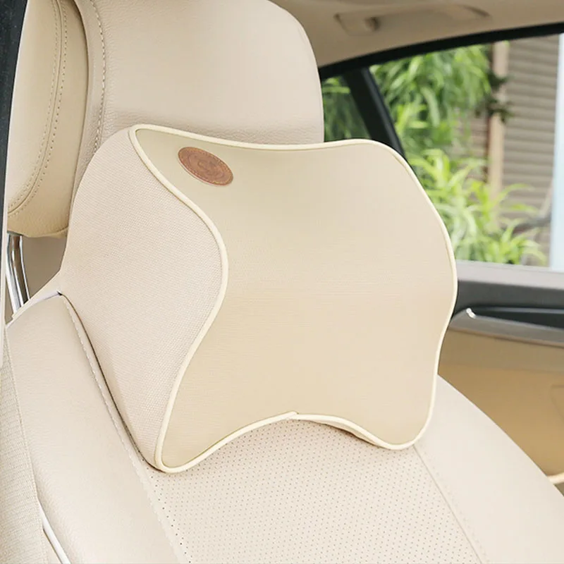Dongzhen 1X авто подушка пространство Memory Foam Ткань шеи подголовник автомобиля крышка Автомобильная Подушка подголовник сиденья шеи аксессуары - изображение