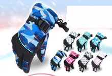 GLV864 Outdoor skiing warm FLEECE children s font b gloves b font wholesale girls and boys