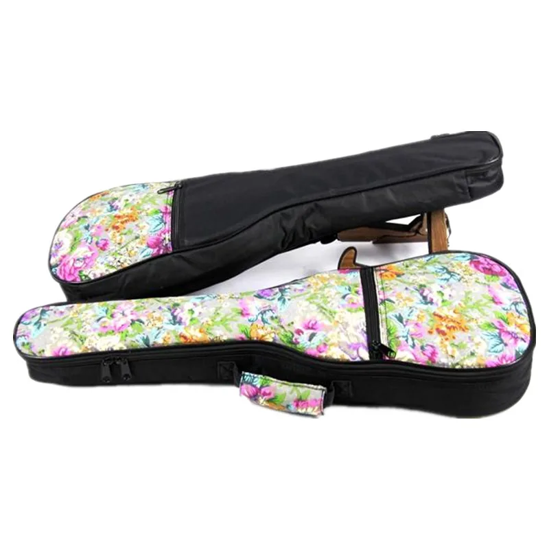 New Special Design 21 Soprano 23 24 Concert 26 Tenor Ukulele Bag Uke Backpack Case Soft Gig Padded Pattern Flower Creative Gifts