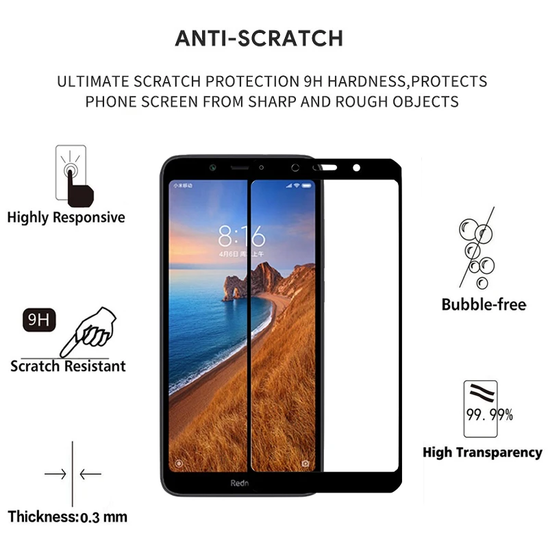 Закаленное стекло для xiaomi redmi 7 7A Go стеклянная Защитная пленка для экрана на xiaomei ksiomi Hongmi readmi 7 redmi 7 redmi 7a redmi go