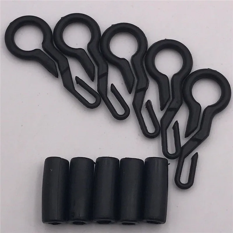 40pcs Carp fishing sinker weight clip Back Lead Clips withTubes Strong